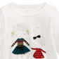First Impressions Toddler Girl's Sisters Print Cotton T-Shirt White Size 3T