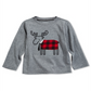 First Impressions Toddler Boy's Plaid Elk T-Shirt Gray Size 3T