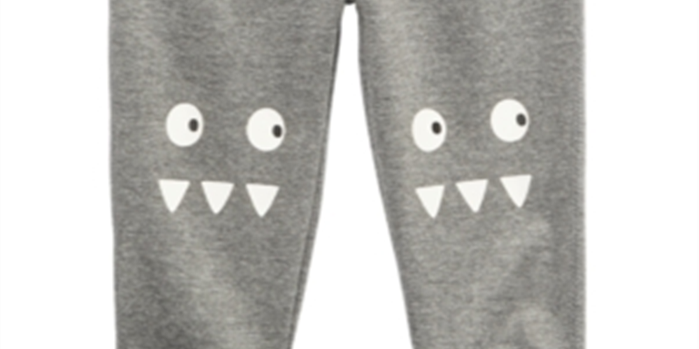 First Impressions Baby Boy's Monster Jogger Pants Gray Size 6-9MOS