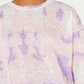Say What? Junior's Tie Dye Long Sleeve Shirt Pink Size -L