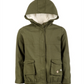 Epic Threads Big Girl's Glitter Star Hooded Jacket Green Size Small