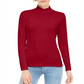 Style & Co Women's Mock Neck Top Red Size Petite