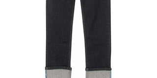 Calvin Klein Boy's Hampton Rinse Logo Cuff Straight Leg Jeans Blue Size 16