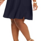 Jessica Howard Women's Plus Pleated Fit & Flare Dress Blue Size 24W