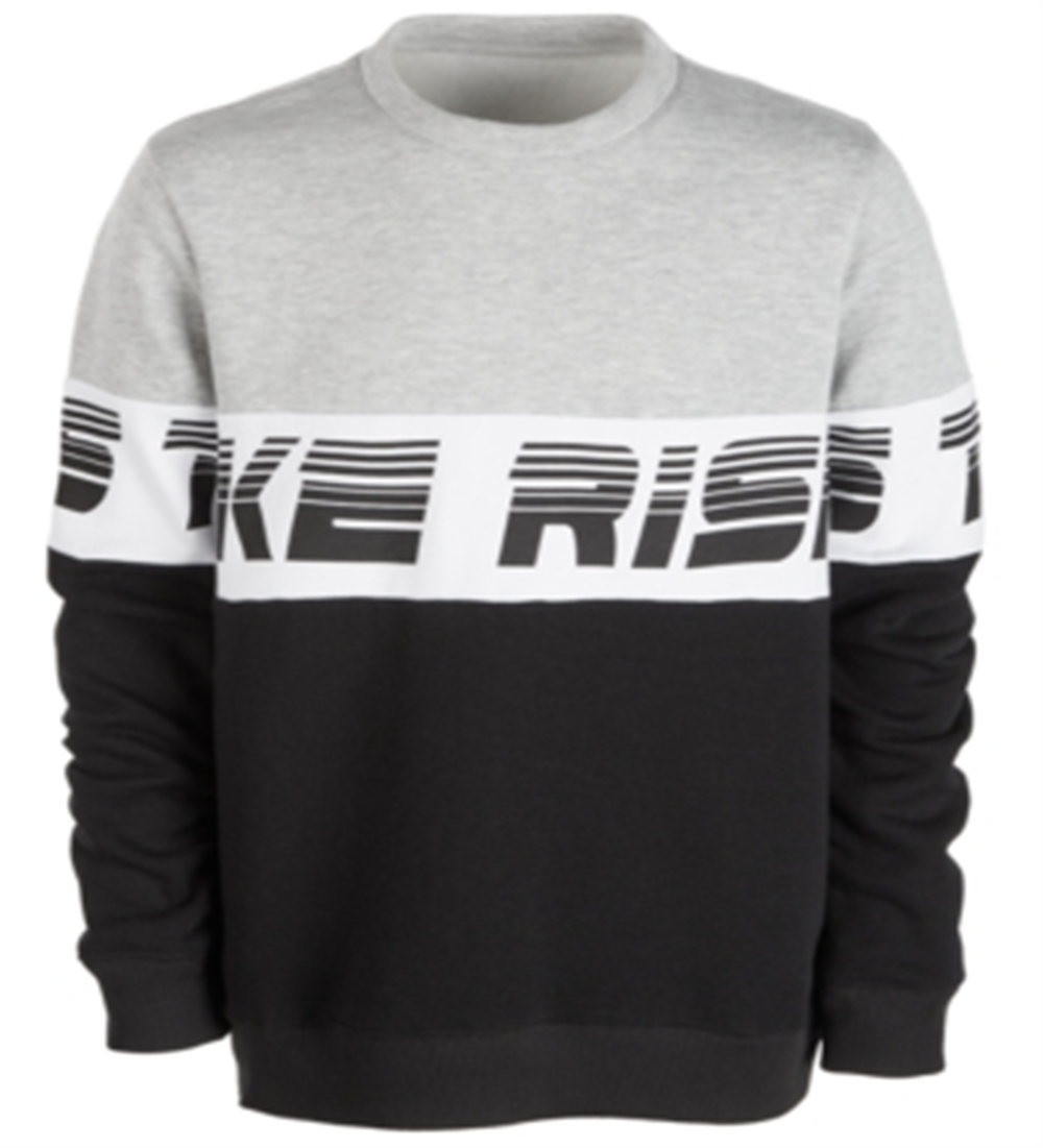 Ideology Big Boy's Colorblocked Sweatshirt Black Size X-Large