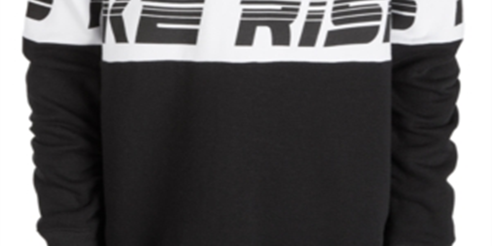 Ideology Big Boy's Colorblocked Sweatshirt Black Size X-Large