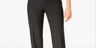 Charter Club Women's Slim Leg Ankle Pants Gray Size 12 Petite