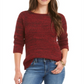Style & Co Women's Crewneck Marled Sweater Red Size Small