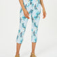 Charter Club Women's Printed Capri Pants Blue Size 2 Petite