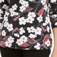 Karen Scott Women's Glitter Vines Henley Top Black Size X-Small