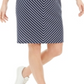 Karen Scott Women's Mitered Stripe Dress Blue Size Medium