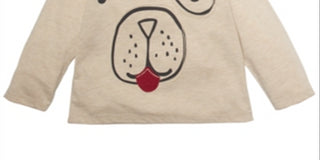 First Impressions Baby Boy's Long Sleeve Doggy T-Shirt Brown Size 6-9MOS
