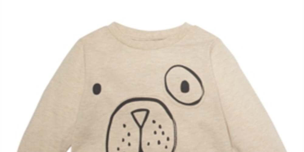 First Impressions Baby Boy's Long Sleeve Doggy T-Shirt Brown Size 12MOS