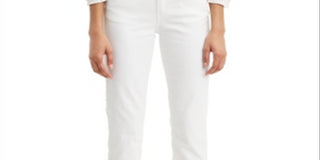 Levi's Women's Stud Trim Boyfriend Jeans White Size 6-W28