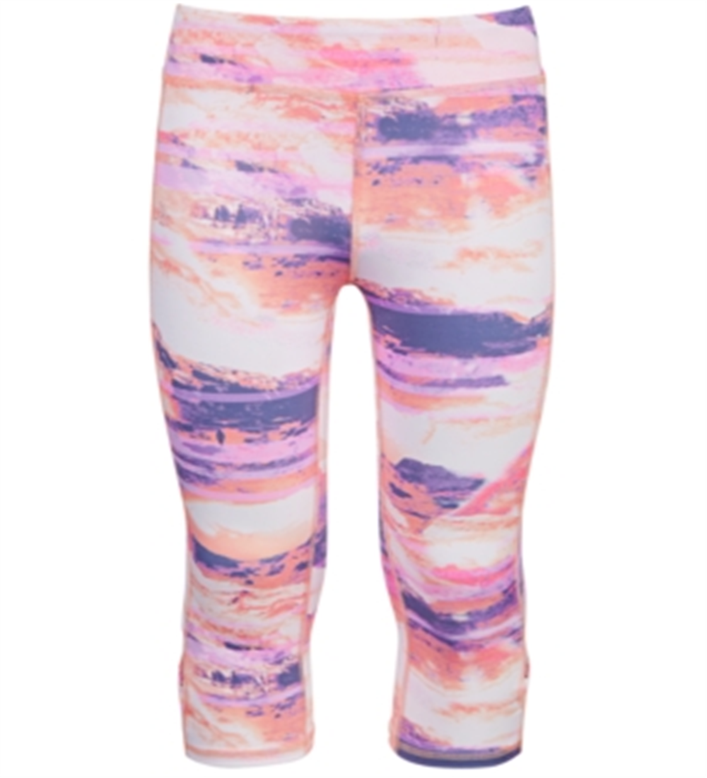 Ideology Toddler Girl's Desert Print Caged Capri Leggings Purple Size 3T