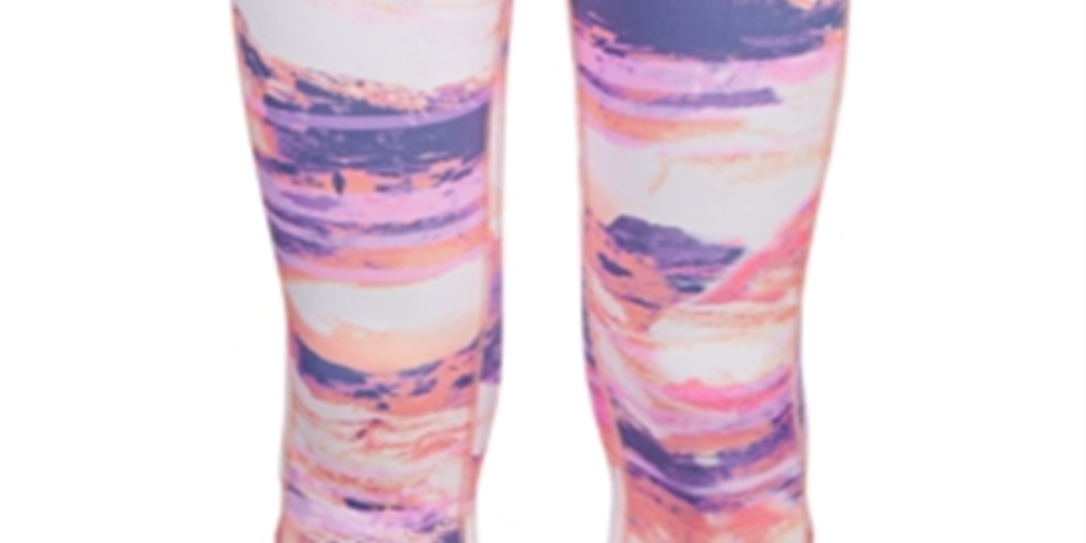 Ideology Toddler Girl's Desert Print Caged Capri Leggings Purple Size 3T