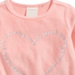 First Impressions Baby Girl's Heart Print Velour Top Pink Size 6-9MOS