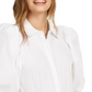 Danielle Bernstein Women's Puff Sleeve Bodysuit White Size X-Small