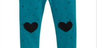 First Impressions Baby Girl's Printed Hearts Leggings Green- Size 6-9MOS