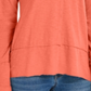 Style & Co Women's Split Neck Tunic Orange Size Large