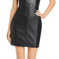 Guess Women's Adia Faux Leather Bustier Cocktail Dress Gray Size 10
