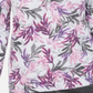 Karen Scott Women's Printed Split Neck Top Purple Grey Size Small