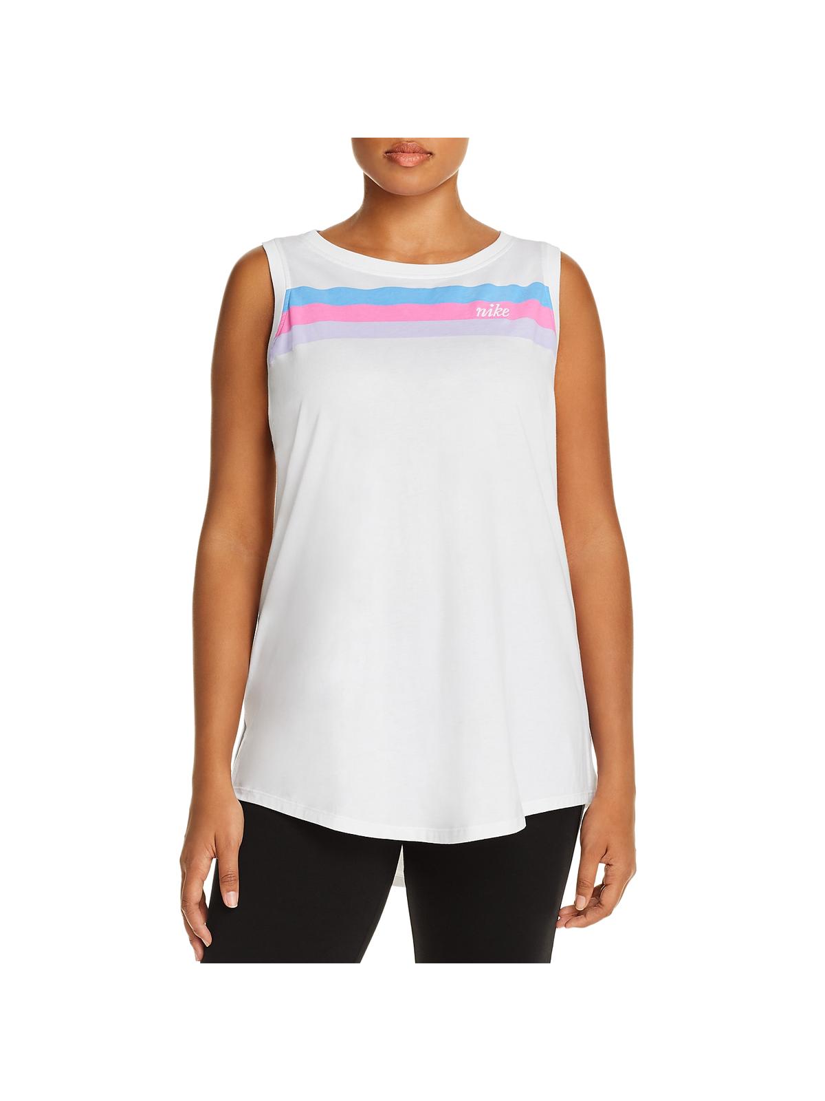 Nike Women's Fitness Running Tank Top White Size 2X