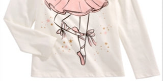 Epic Threads Little Girl's Ballerina T-Shirt White Size 6