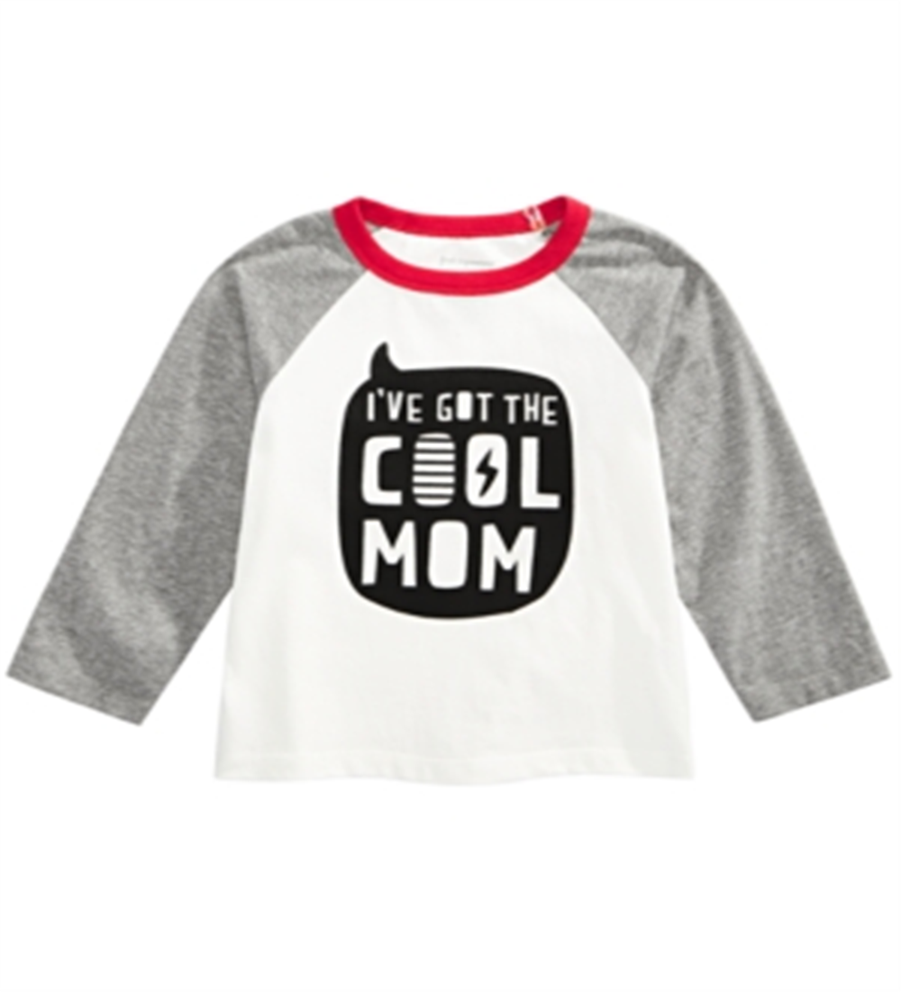 First Impressions Baby Boy's Cool Mom Print Cotton T-Shirt White Size 3-6MOS