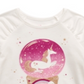 Epic Threads Toddler Girl's Unicorn Snow Globe T-Shirt White Size 2T