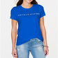Tommy Hilfiger Women's Sport Crew Neck Graphic T-Shirt Blue Size Medium