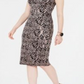 INC International Concepts Women's Mock Neck Sequin Lace Dress Black Size 12