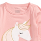 First Impressions Baby Girl's Unicorn Cotton T-Shirt Pink Size 6-9MOS