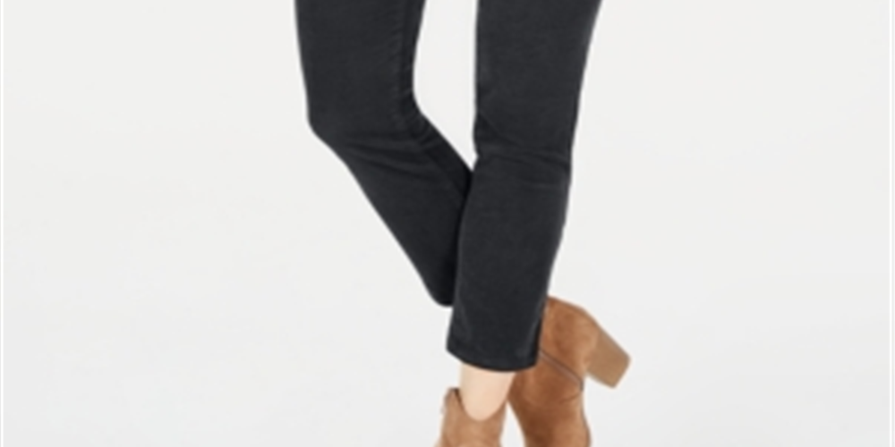 Style & Co Women's Tummy Control Corduroy Pants Gray Size 8 Petite