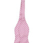 Tommy Hilfiger Men's Silk Gingham Bow Tie Pink Size Regular
