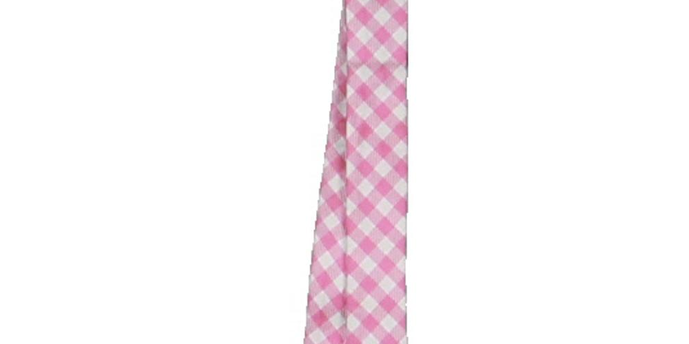 Tommy Hilfiger Men's Silk Gingham Bow Tie Pink Size Regular