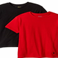 Ralph Lauren Boy's 2 Pack Crew Tee Underwear -Red/Grey  Size Medium