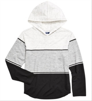 Univibe Big Boy's Brady Colorblocked Hoodie Black Size XX-Large