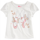 Epic Threads Little Girl's Ballet Slippers T-Shirt White Size 5