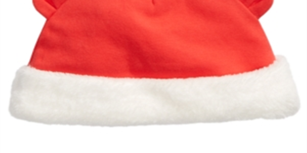First Impressions Baby Reindeer Faux Fur Trim Hat Red Size 0-6 MOS