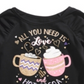 Epic Threads Toddler Girl's Love & Hot Cocoa T-Shirt Black Size 3T