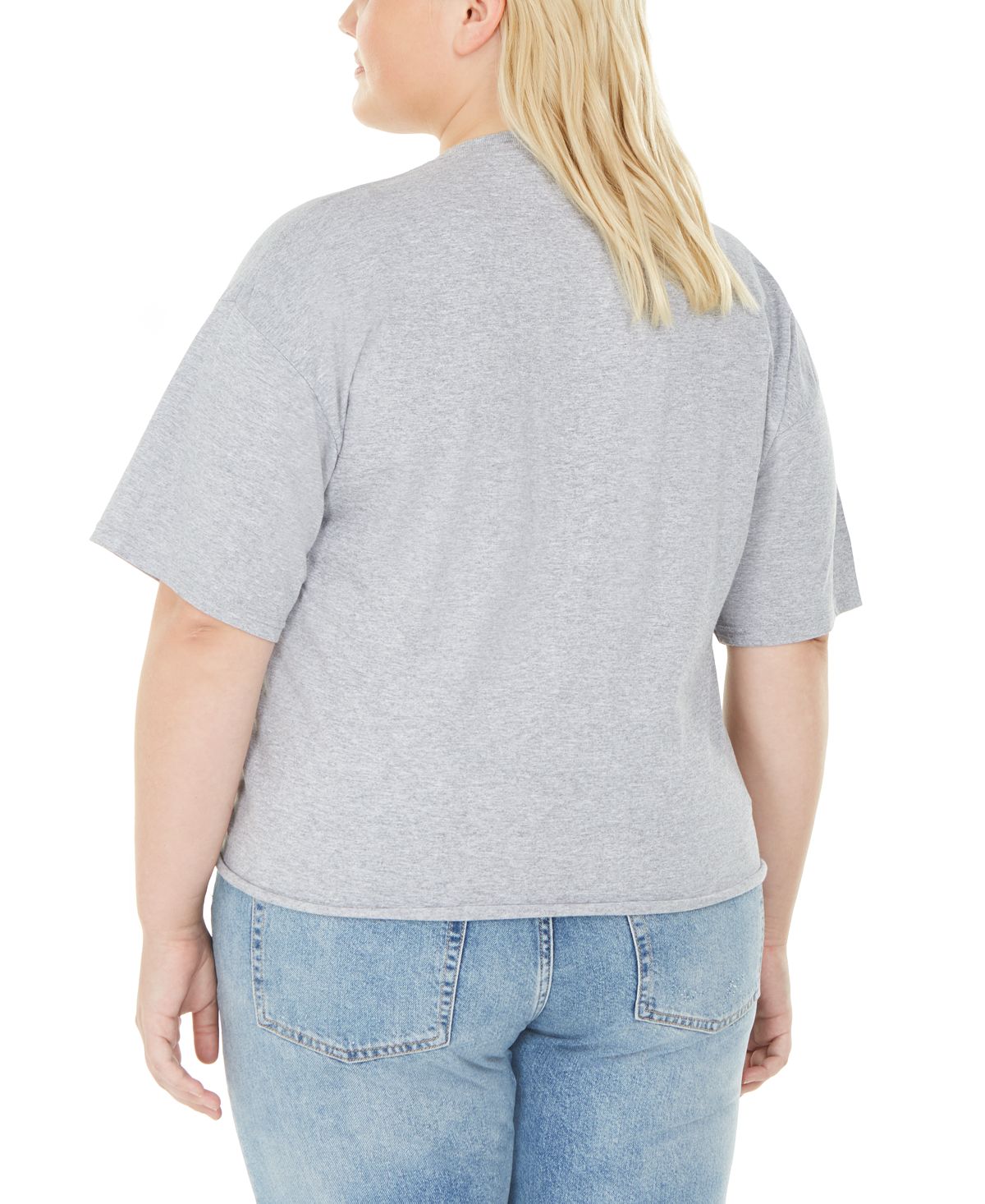 Love Tribe Women's Trendy Nasa Graphic T-Shirt Gray Size 1X