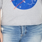 Love Tribe Women's Trendy Nasa Graphic T-Shirt Gray Size 1X