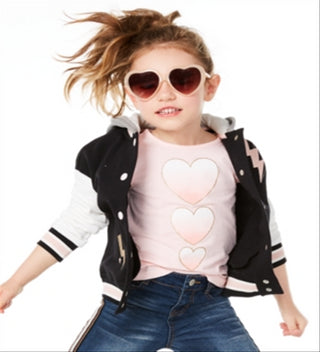 Epic Threads Little Girl's Hearts Print T-Shirt Pink Size 5