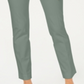Charter Club Women's Solid Newport Slim Leg Pants Green Size 10 Petite