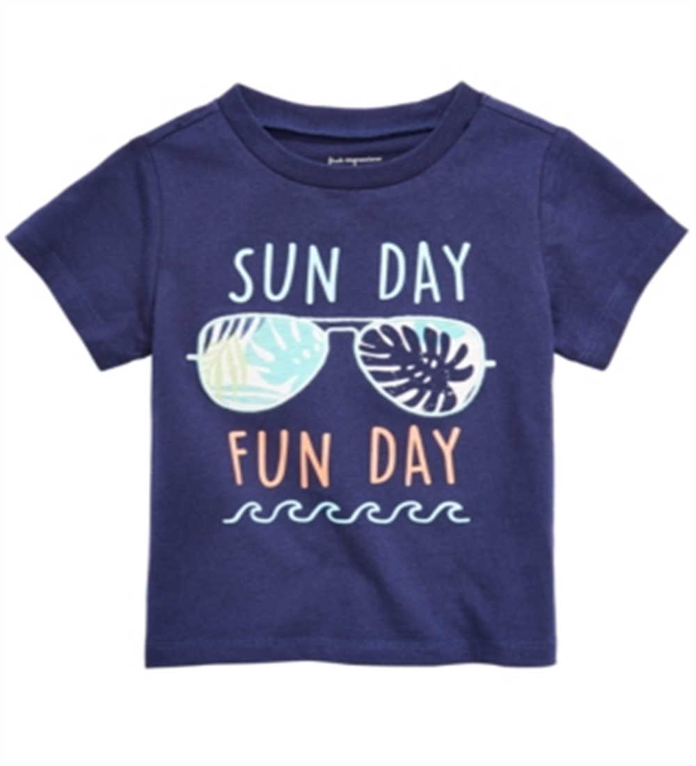 First Impressions Baby Boy's Fun Day Graphic T-Shirt Blue Size 18 Months