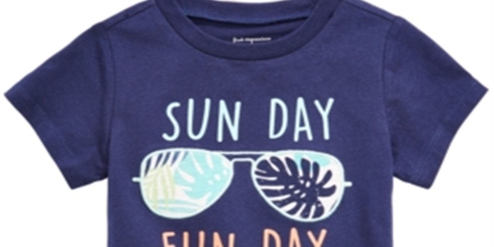 First Impressions Baby Boy's Fun Day Graphic T-Shirt Blue Size 18 Months