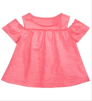 First Impressions Baby Girl's Cold Shoulder Cotton Tunic Pink Size 24 Months