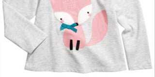 First Impressions Toddler Girl's Fox T-Shirt Gray Size 4T