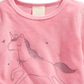 First Impressions Baby Girl's Unicorn Print Velour Top Pink Size 18MOS